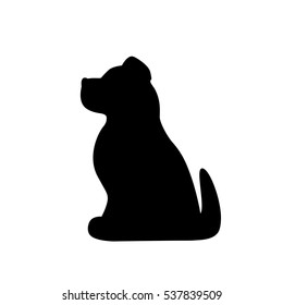 dog's icon on white background, dog vector,