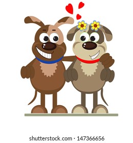 Dogs Love Stock Vector (Royalty Free) 147366656 | Shutterstock