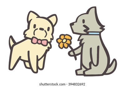 Dogs in love