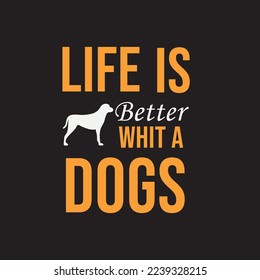 Dogs lover T Shirt Design