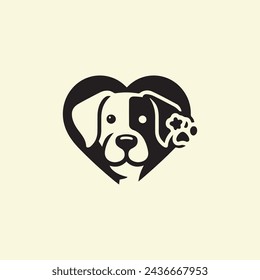 Dogs Lover vector use logo t-shirt