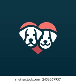 Dogs Lover vector use logo t-shirt