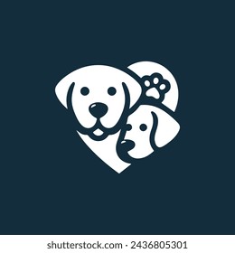 Dogs Lover vector use logo t-shirt