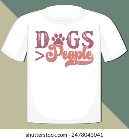 DOGS PEOPLE  DOG T-SHIRT DESIGN,