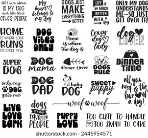Dogs and Pets Word Art Set