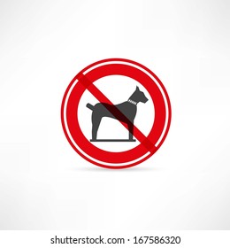 dogs are prohibited icon