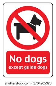 Dogs prohibited sign eps 10