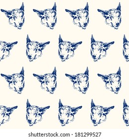 Dogs seamless pattern