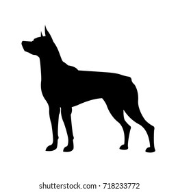 Dogs Silhouette Vector Illustration Stock Vector (Royalty Free ...