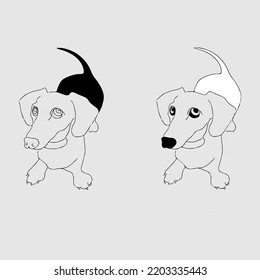 dogs similar to each other,vector illustration