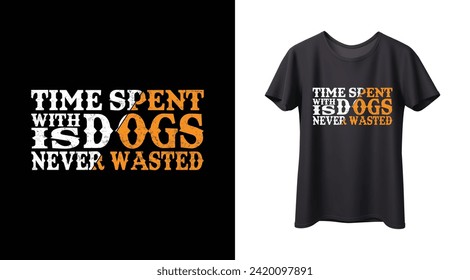 
Dogs T Shirt Design template elements