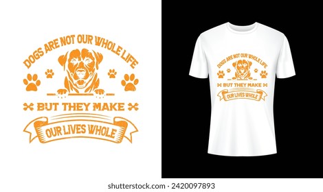 
Dogs T Shirt Design template elements