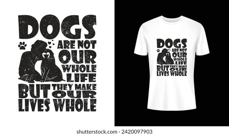 
Dogs T Shirt Design template elements
