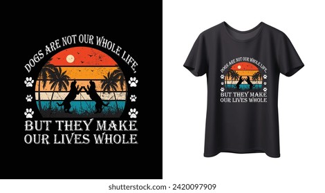 
Dogs T Shirt Design template elements