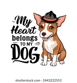 Dogs T Shirt Design vector template. Dog quotes typography for t-shirts design