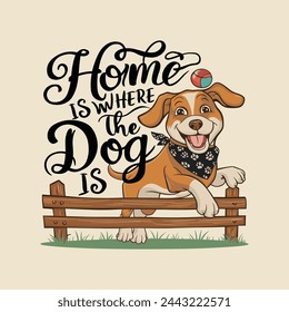 Dogs T Shirt Design vector template. Dog quotes typography for t-shirts design