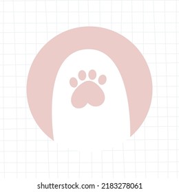 The dog's track in the heart