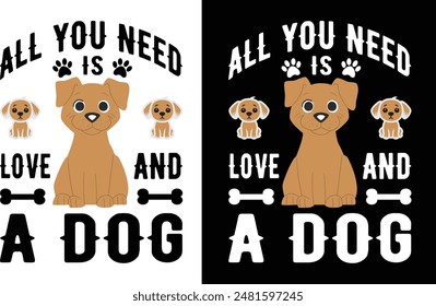 Dogs T-shirt Designs and Vector