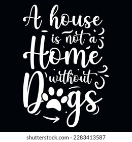 Dogs typographic tshirt design vector design