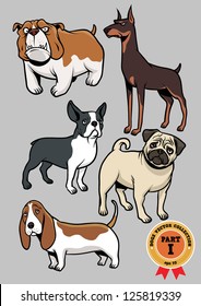 dogs vector collection part 1