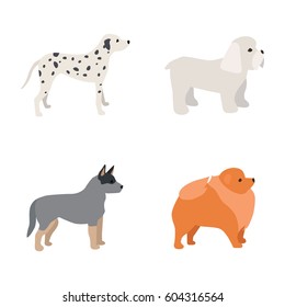 Dogs vector icons