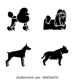 Dogs vector icons