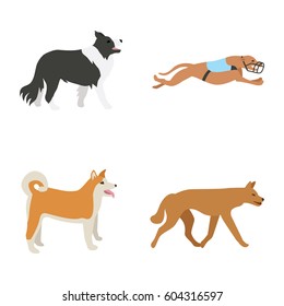 Dogs vector icons