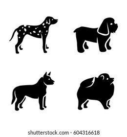 Dogs vector icons