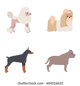 Dogs vector icons