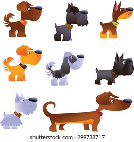 Dogs vector set, part 1