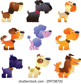 Dogs vector set, part 4