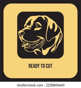 dogs wall decor. Free vector for laser cutting and plasma.eps