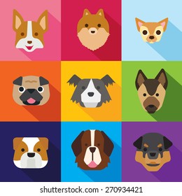 dogs/flat design