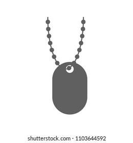 Dogtag icon vector in trendy flat style isolated on white background