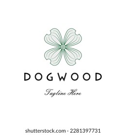 dogwood logo icon design vector flat modern isolated illustration - Shutterstock ID 2281397731