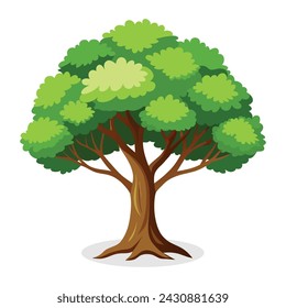 
Dogwood tree Isolated flat vector illustration svg
