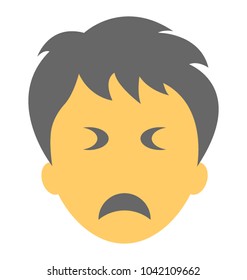 A doh face emoticon expression