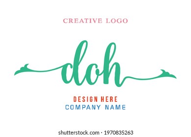 DOH lettering logo is simple, easy to understand and authoritative