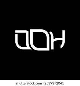 DOH logo design, DOH simple and modern logo. DOH luxurious alphabet design  