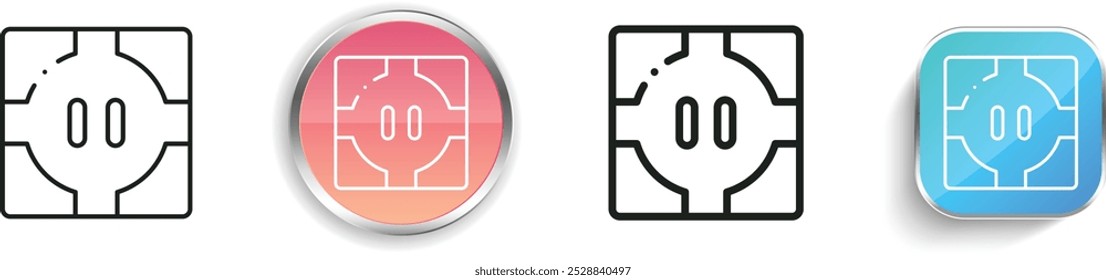 dohyo icon. Thin Linear, Regular and Button Style Design Isolated On White Background