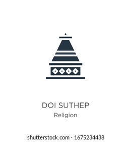Doi suthep icon vector. Trendy flat doi suthep icon from religion collection isolated on white background. Vector illustration can be used for web and mobile graphic design, logo, eps10