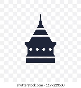 Doi suthep transparent icon. Doi suthep symbol design from Religion collection. Simple element vector illustration on transparent background.