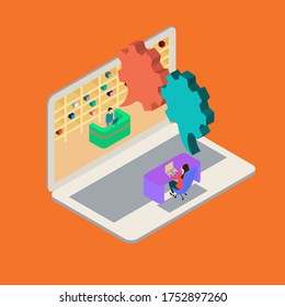 Doing Business Together Concept Flat Design