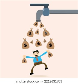 Doing the concept of investment profits, dividends, property rentals or side income can generate wealth like a pipe faucet with unlimited wealth flow.