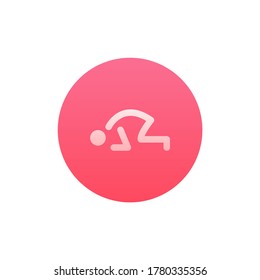 Doing Salah Icon Vector. Modern Style