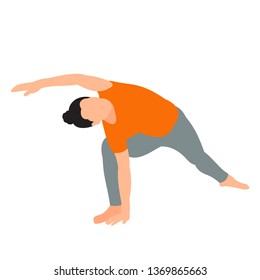 doing yoga girl