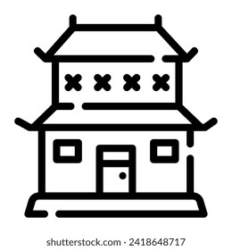 dojo Line Icon Background White