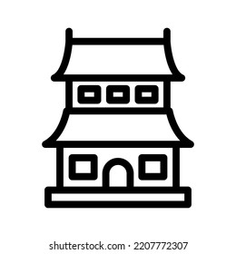 dojo line icon illustration vector graphic