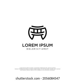 dojo logo vector design templete .