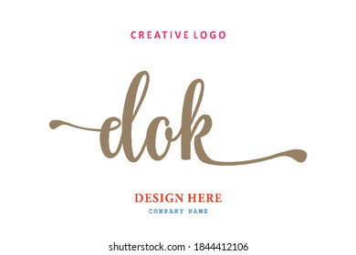 DOK lettering logo is simple, easy to understand and authoritative